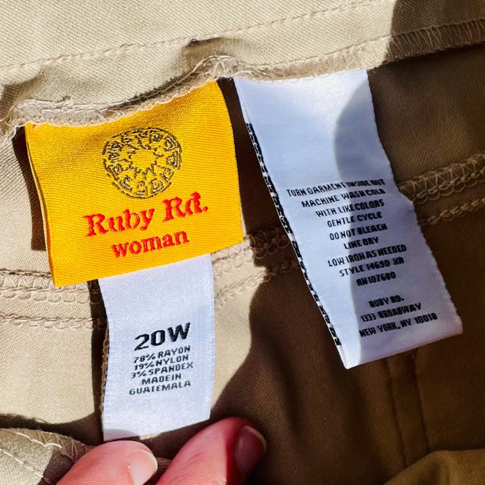 RUBY Rd. Women’s Millennium Stretch Chinos NWT - Picture 5 of 6